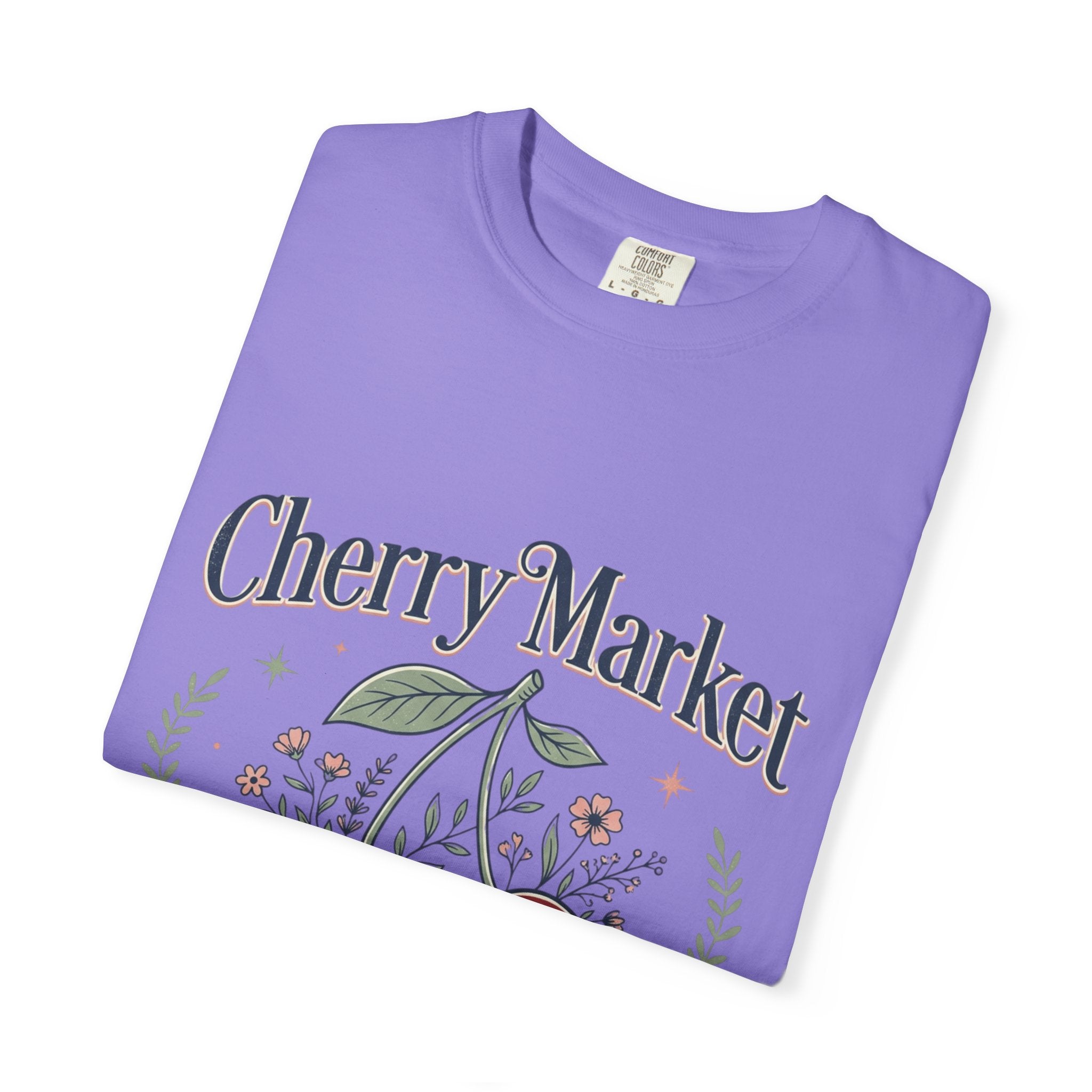 Cherry Market cherries T-shirt | vintage fruit market design