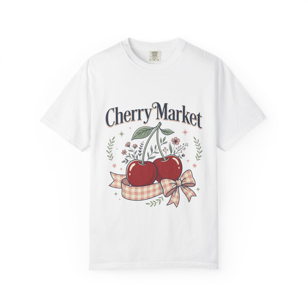 Cherry Market cherries T-shirt | vintage fruit market design