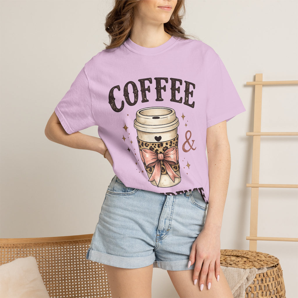 Coffee & Confidence T-Shirt — Cute Coffee Cup Graphic Tee
