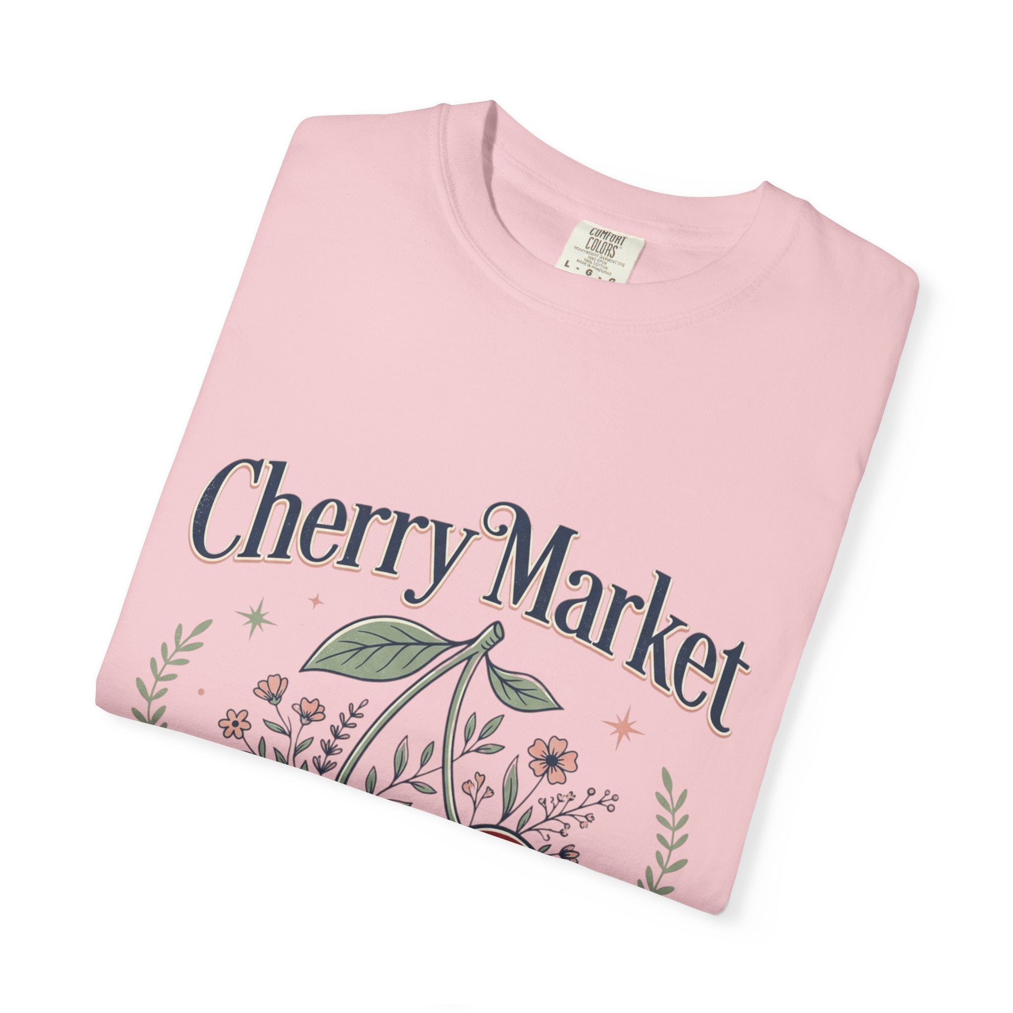 Cherry Market cherries T-shirt | vintage fruit market design