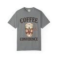 Coffee & Confidence T-Shirt — Cute Coffee Cup Graphic Tee
