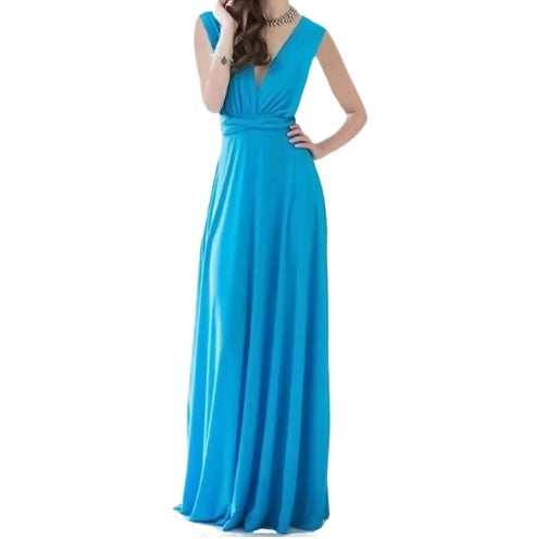Women's  Long Dress Floor-Length Summer Backless Bandage Maxi Dress Multiway
