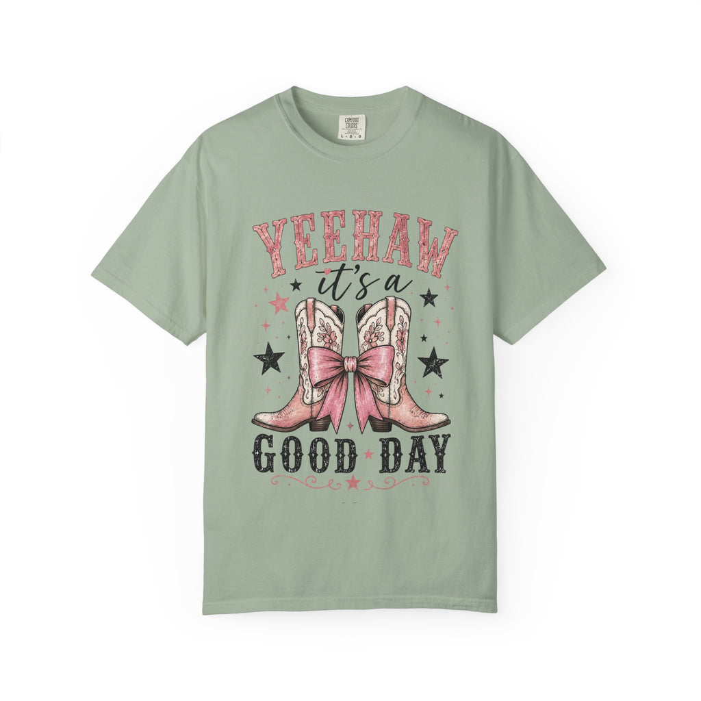 Cowgirl Tee — "Yeehaw It's a Good Day" Graphic T-Shirt