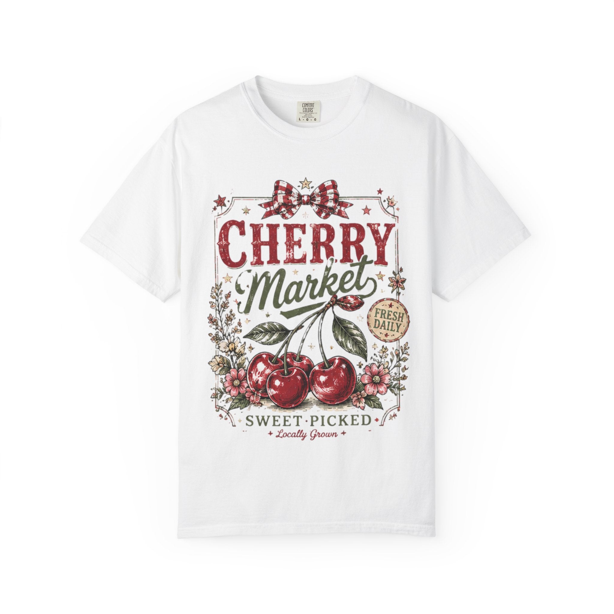 Cherry Market T-Shirt — Sweet Picked Vintage Fruit Graphic Tee
