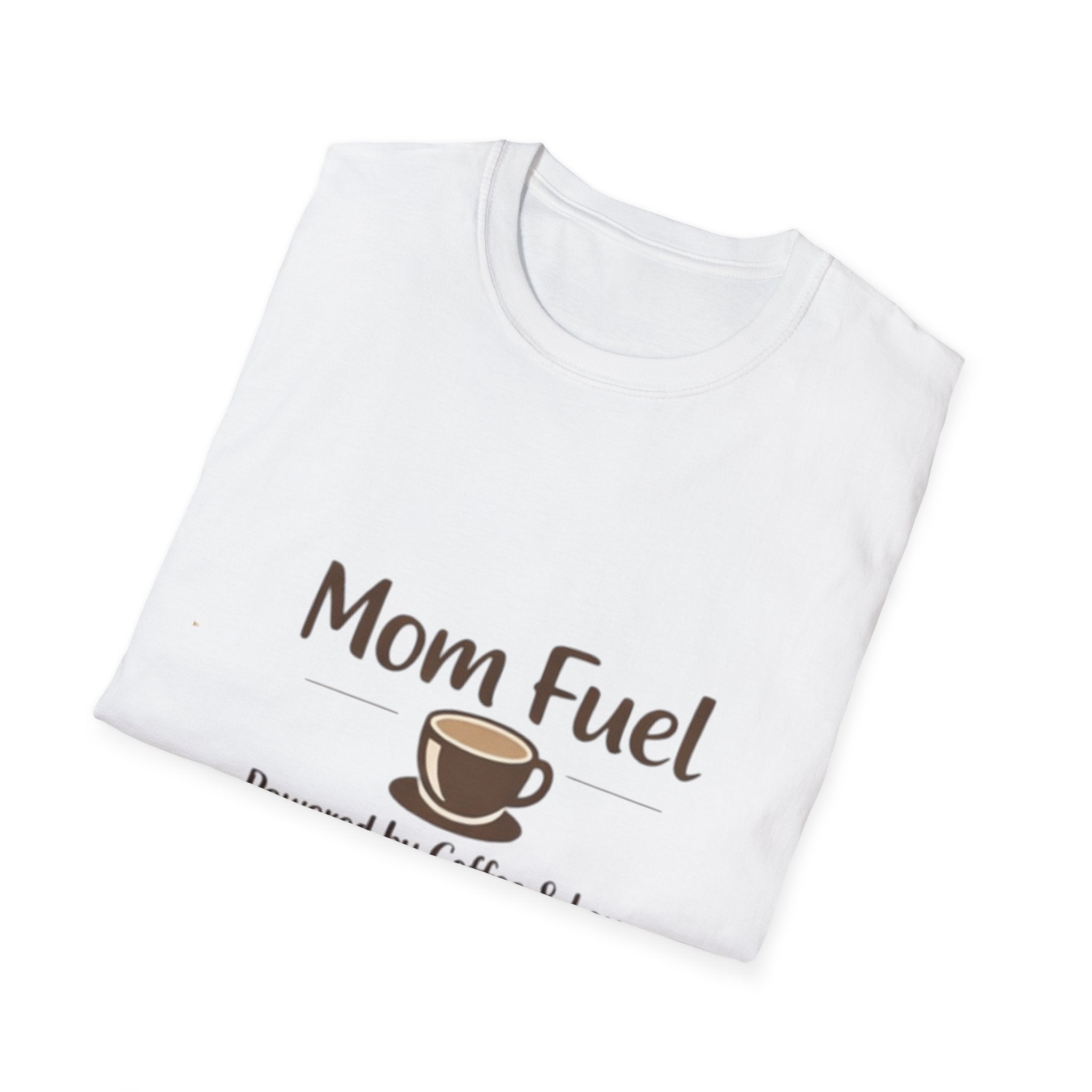 Mom Fuel T-Shirt – "Powered by Coffee & Love" Coffee Mom Tee