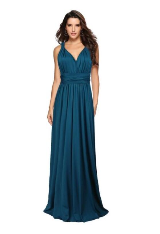 Women's  Long Dress Floor-Length Summer Backless Bandage Maxi Dress Multiway