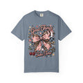 Good Things Take Time T-Shirt — Vintage Pink Bow Graphic Tee