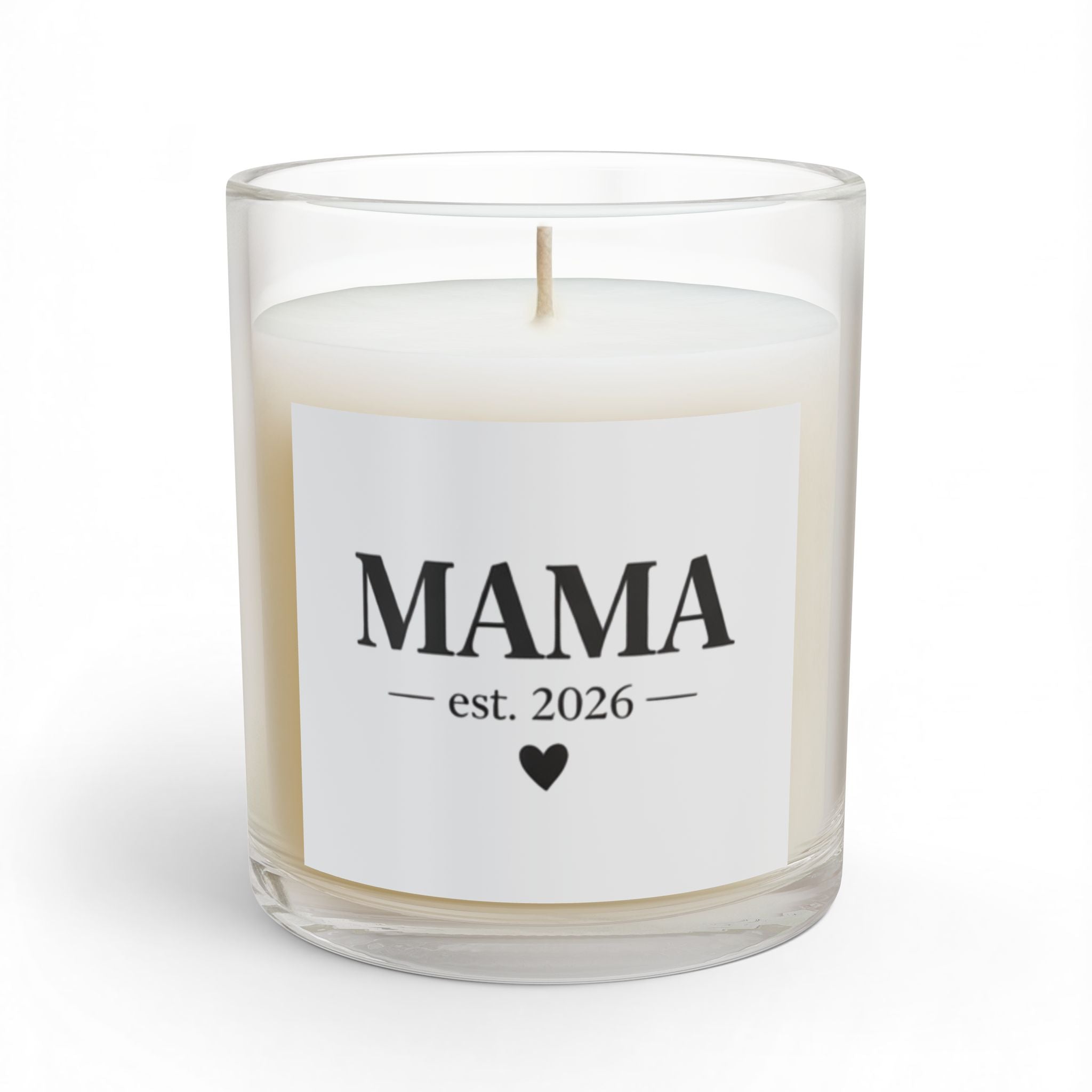 Candle — MAMA est. 2026 Scented Glass Gift Candle