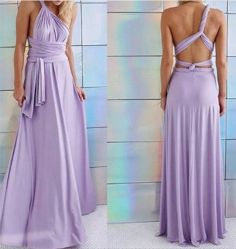 Women's  Long Dress Floor-Length Summer Backless Bandage Maxi Dress Multiway