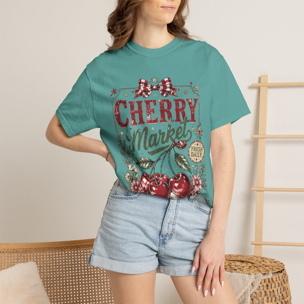 Cherry Market T-Shirt — Sweet Picked Vintage Fruit Graphic Tee
