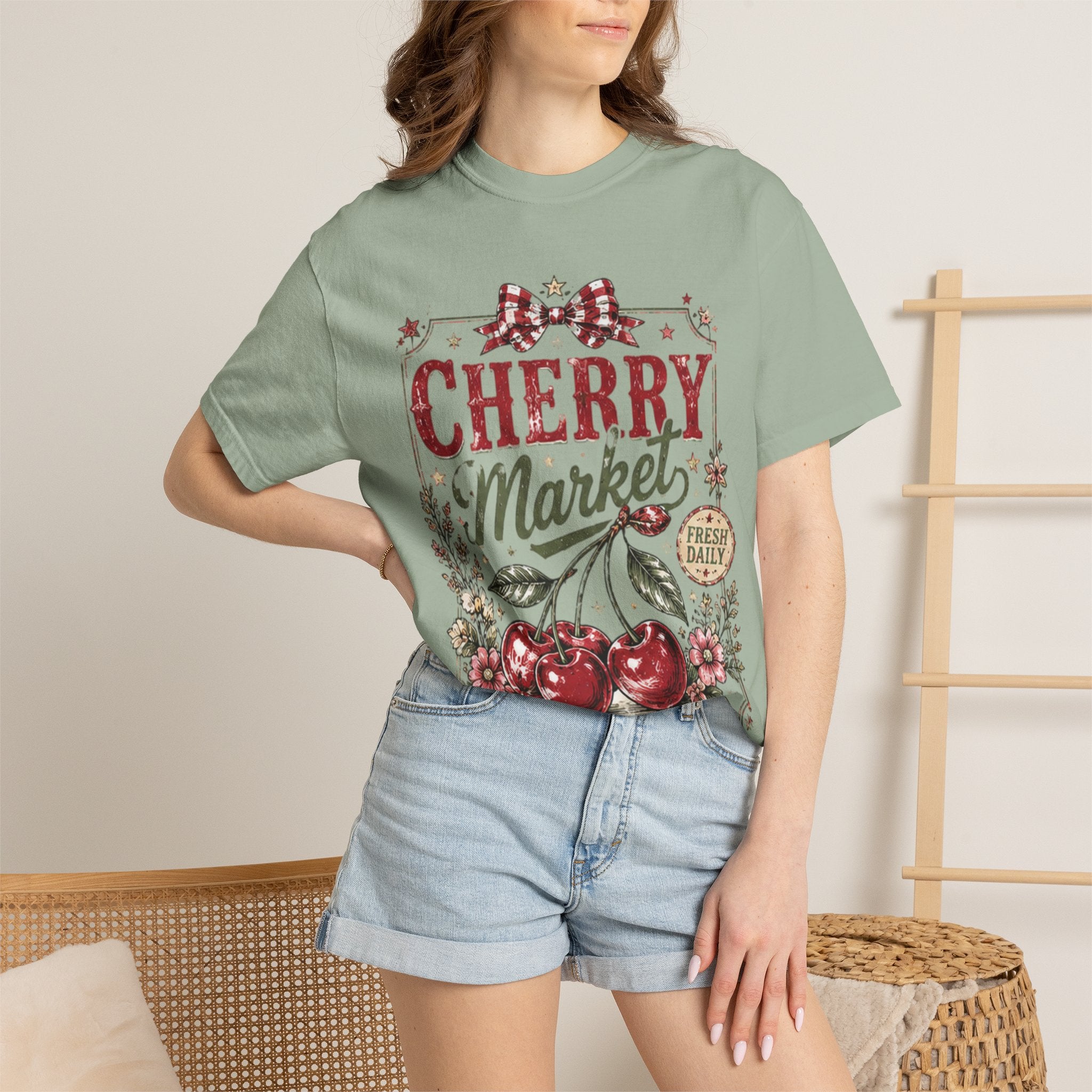 Cherry Market T-Shirt — Sweet Picked Vintage Fruit Graphic Tee