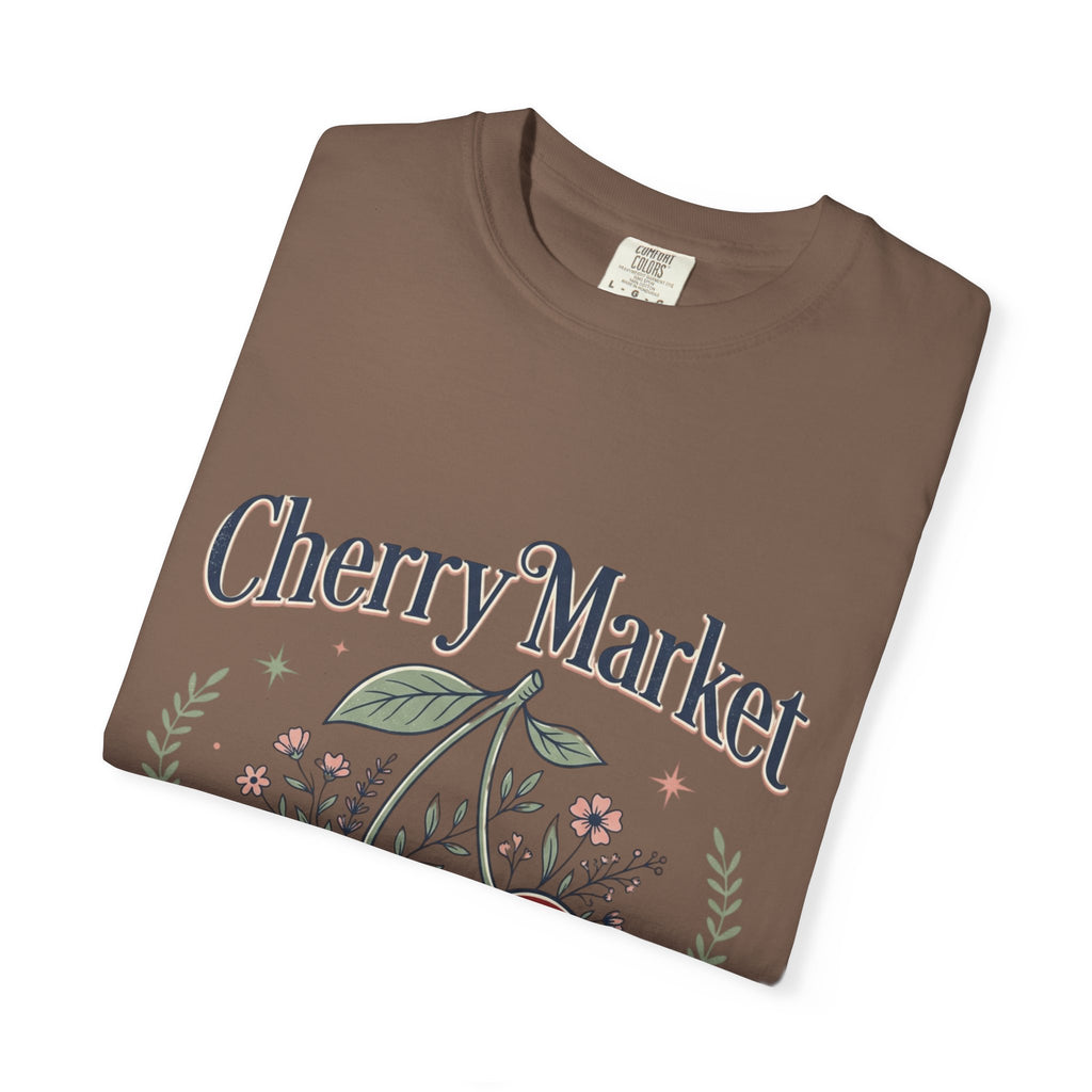 Cherry Market cherries T-shirt | vintage fruit market design