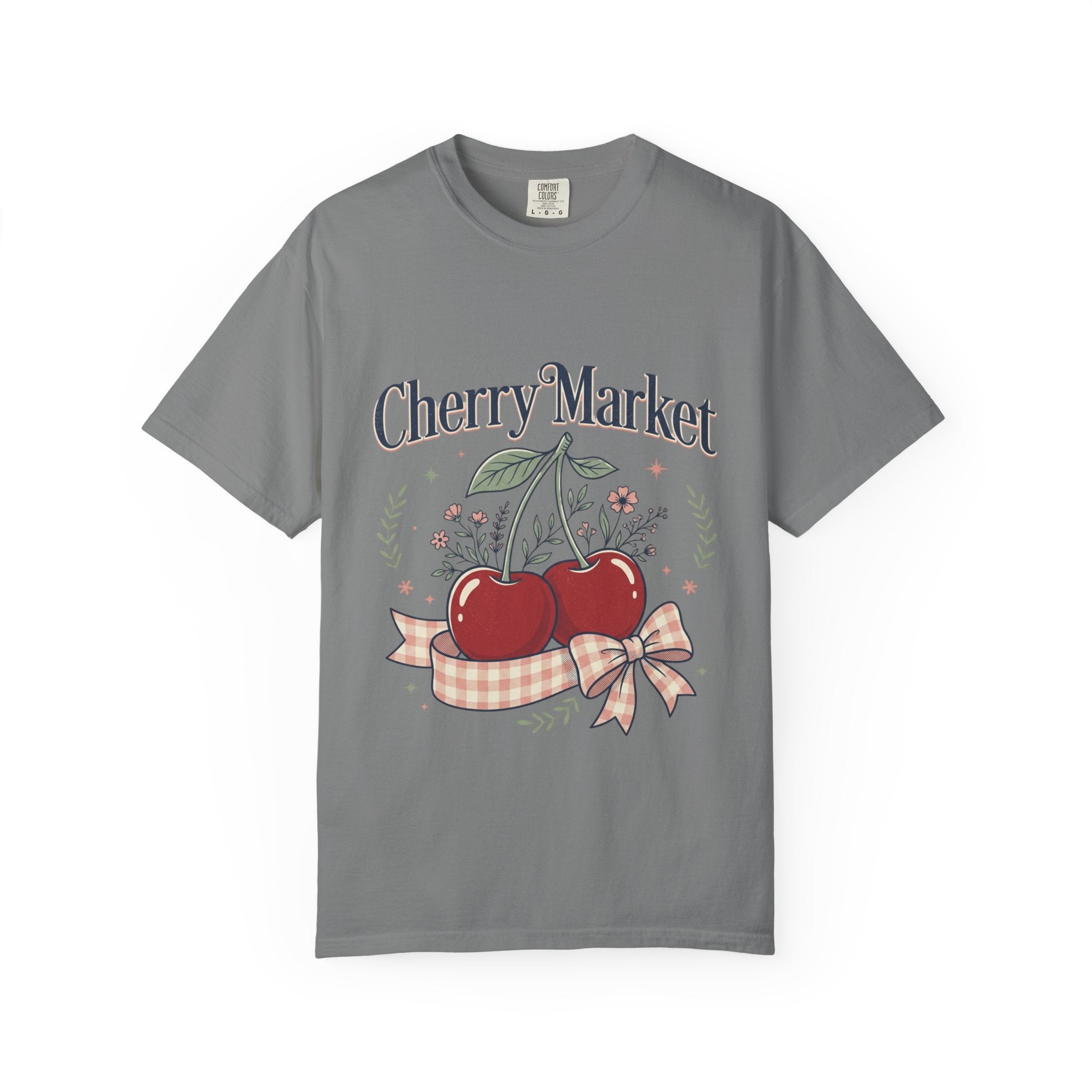 Cherry Market cherries T-shirt | vintage fruit market design