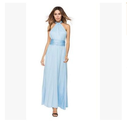 Women's  Long Dress Floor-Length Summer Backless Bandage Maxi Dress Multiway