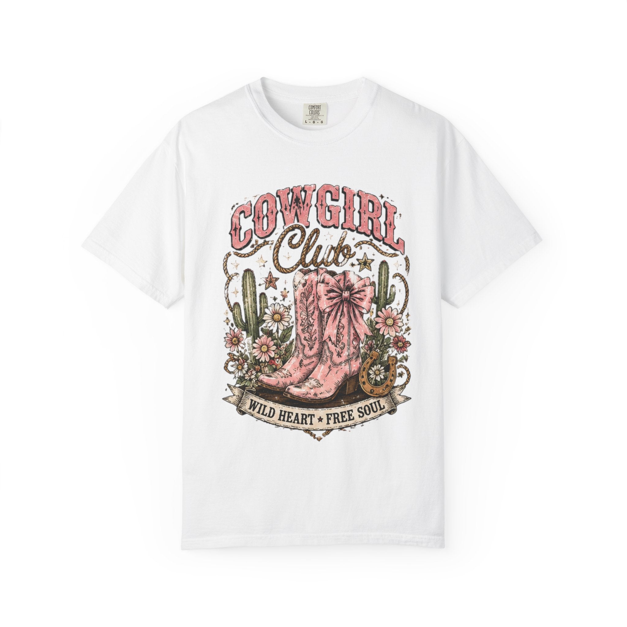 Cowgirl Club T-Shirt – Wild Heart • Free Soul Graphic Tee