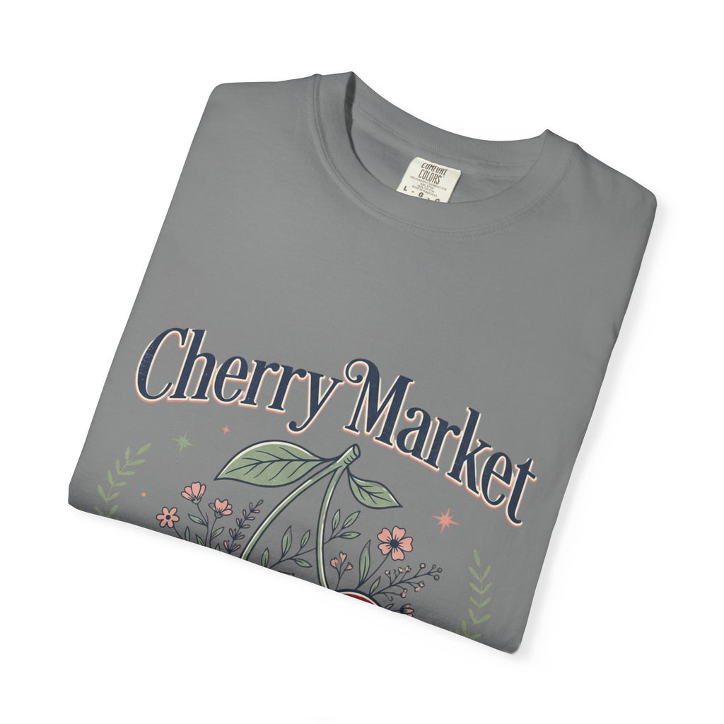 Cherry Market cherries T-shirt | vintage fruit market design