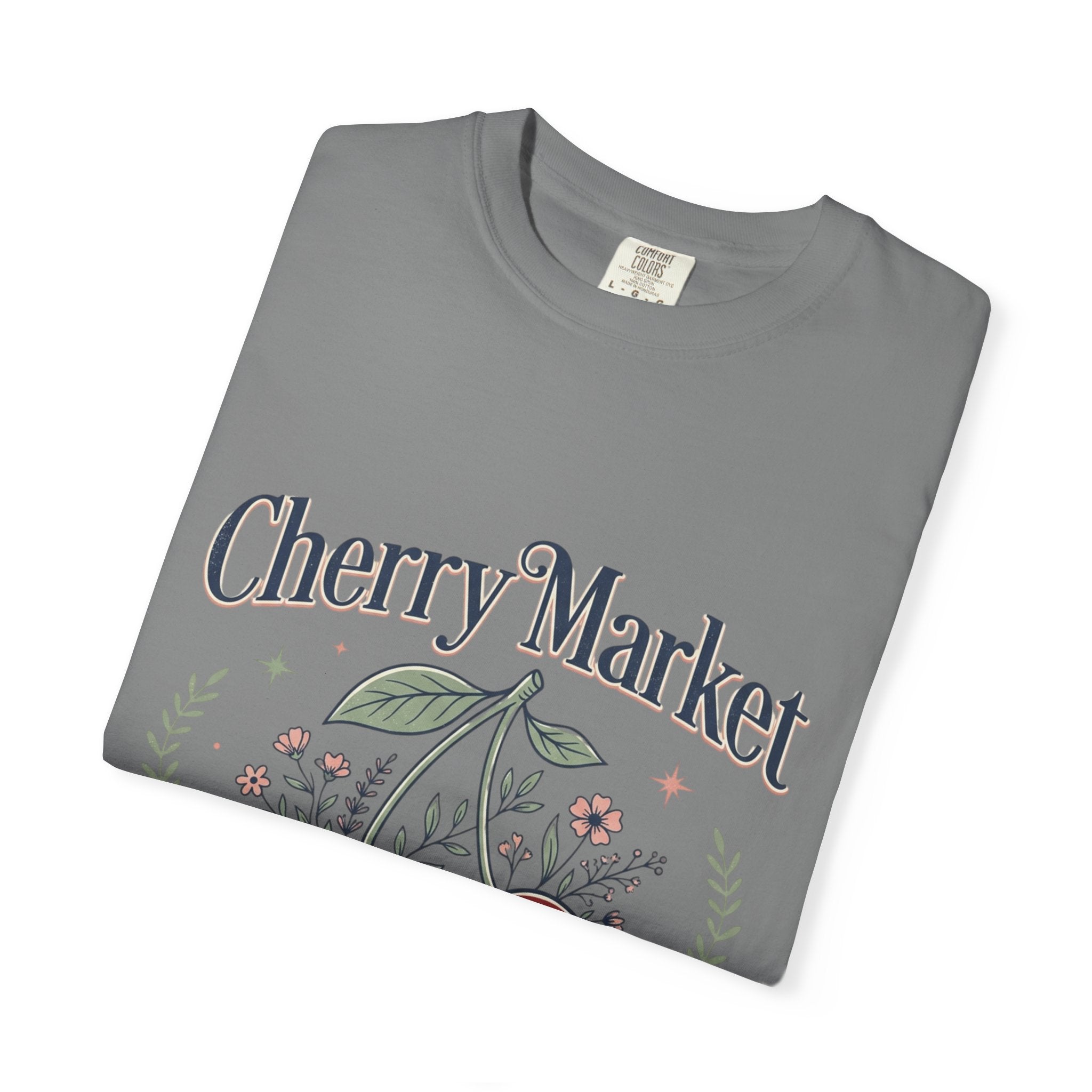 Cherry Market cherries T-shirt | vintage fruit market design