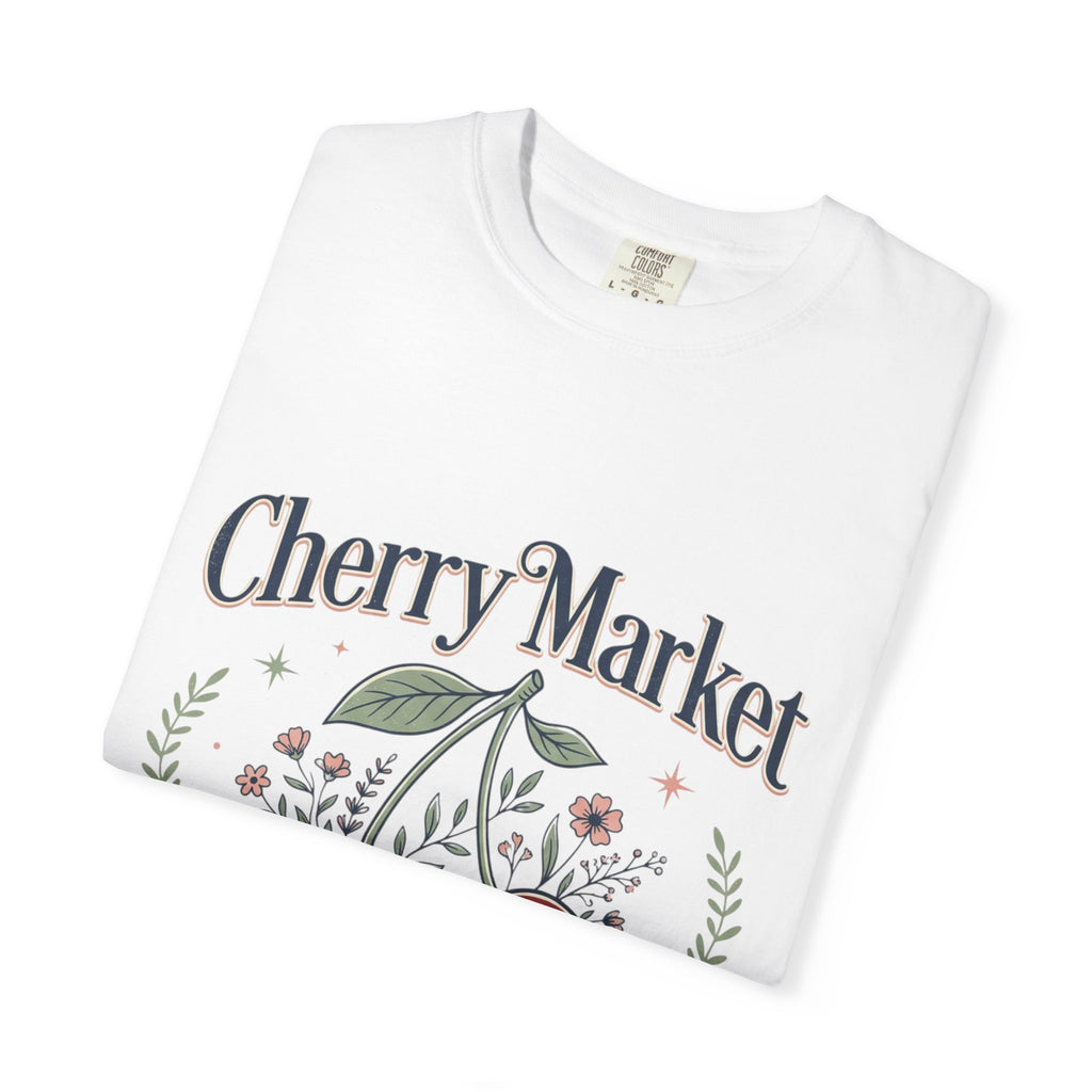 Cherry Market cherries T-shirt | vintage fruit market design