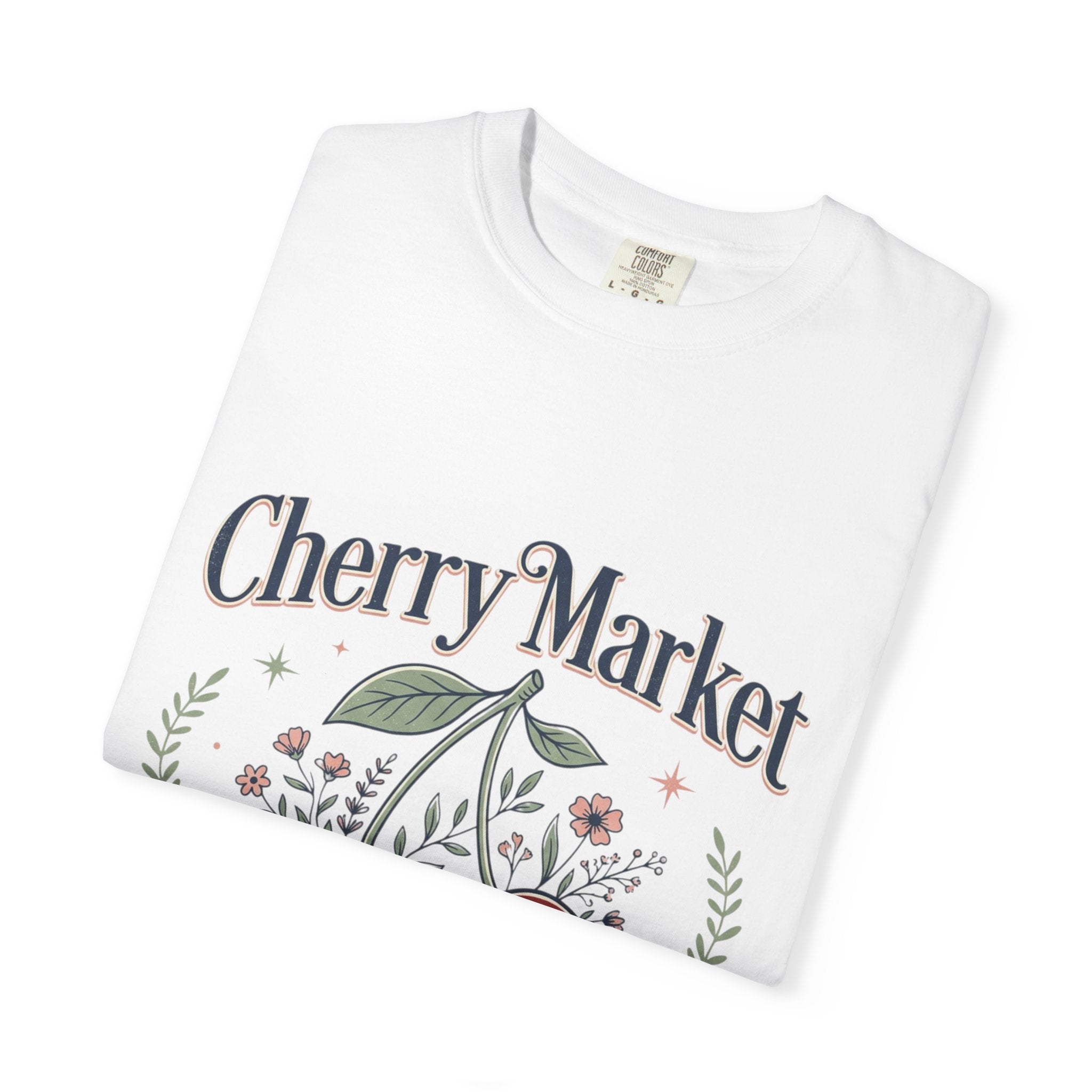 Cherry Market cherries T-shirt | vintage fruit market design