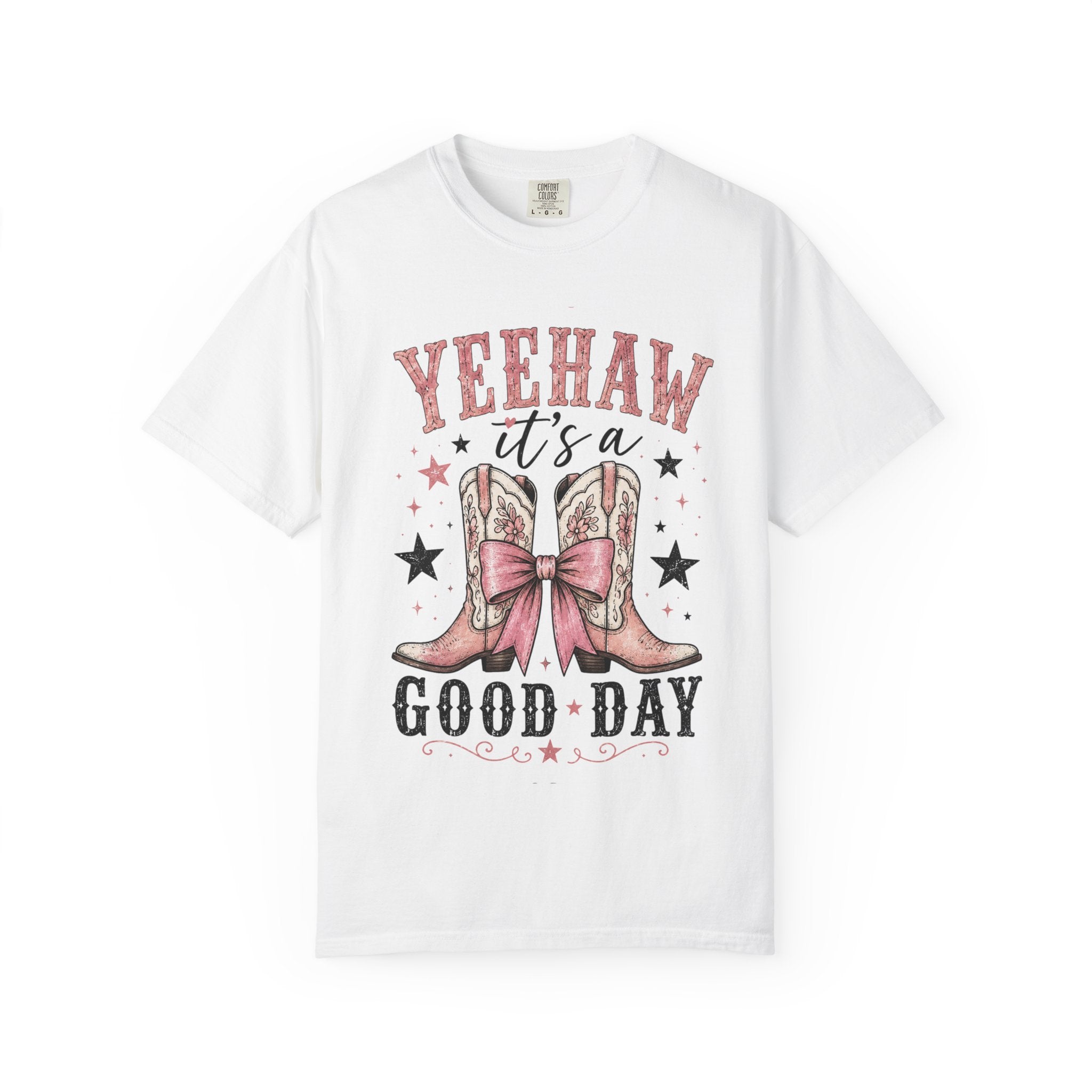 Cowgirl Tee — "Yeehaw It's a Good Day" Graphic T-Shirt