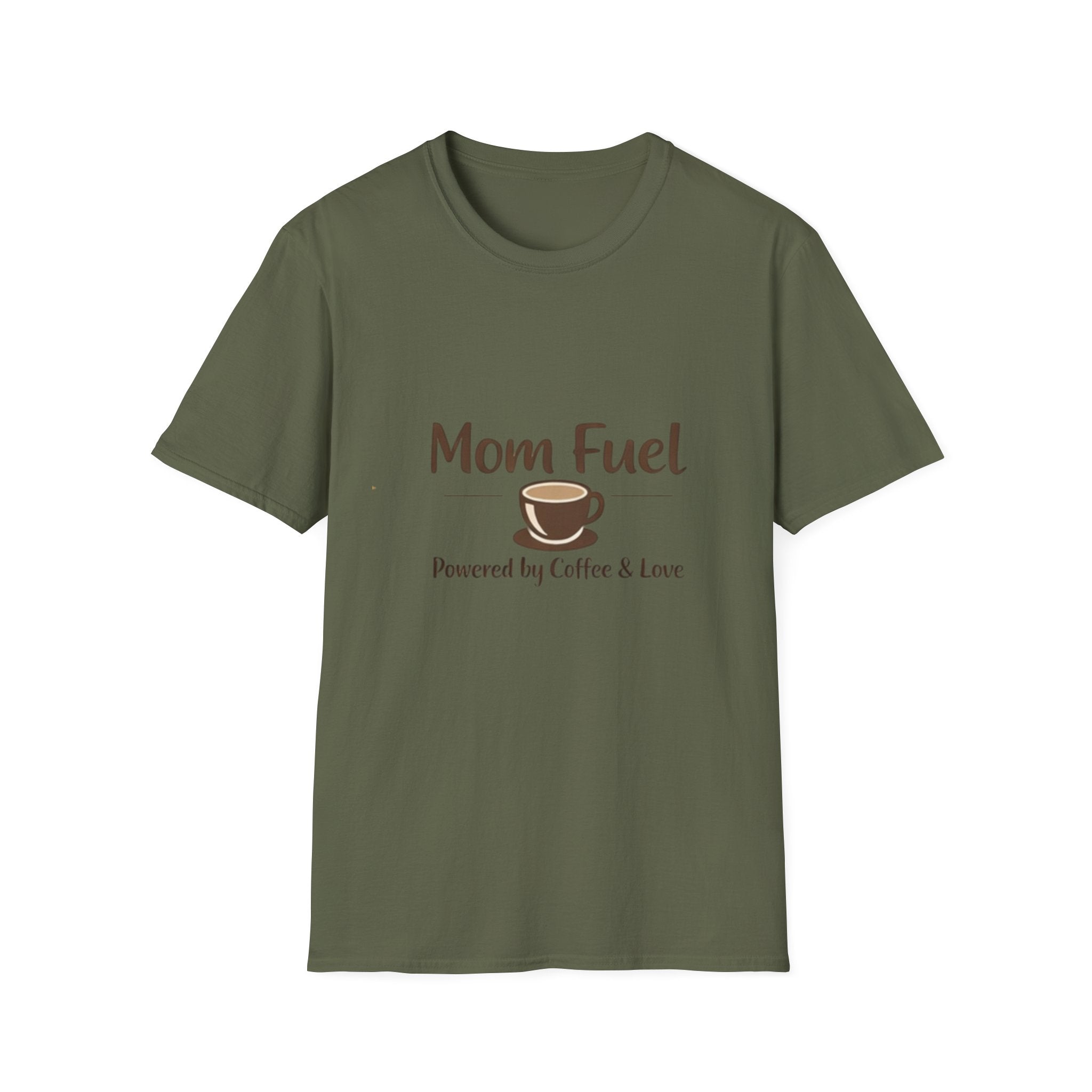 Mom Fuel T-Shirt – "Powered by Coffee & Love" Coffee Mom Tee