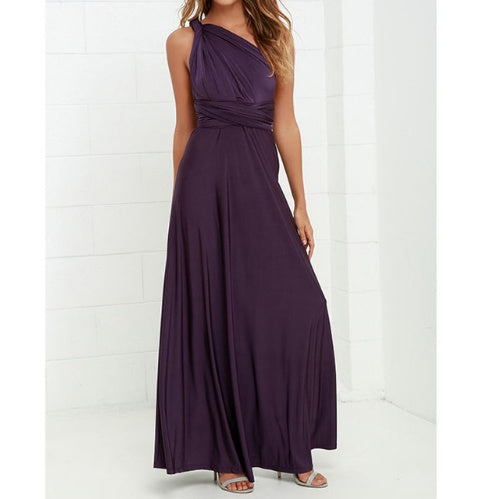 Women's  Long Dress Floor-Length Summer Backless Bandage Maxi Dress Multiway