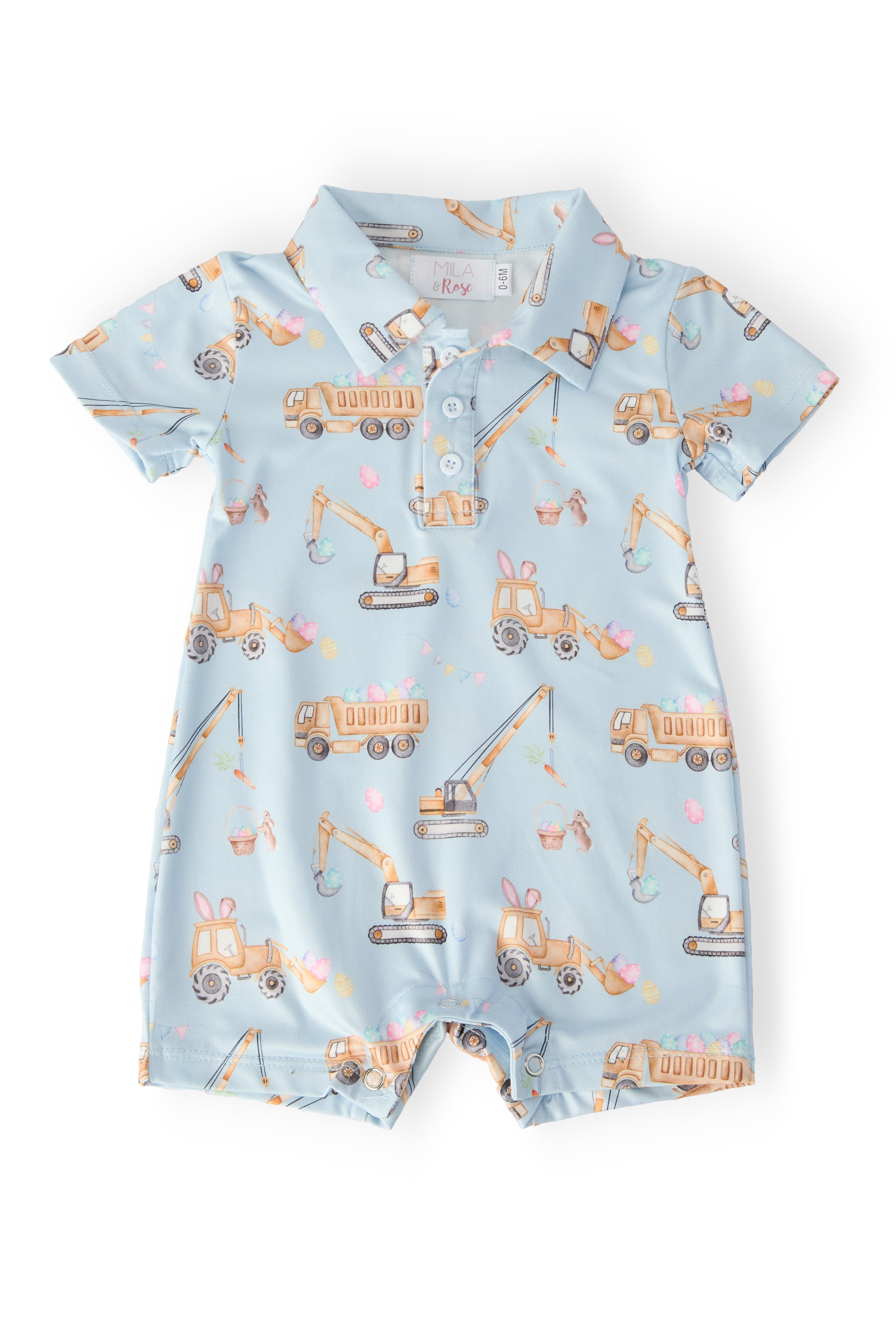 Bunny Builders Polo Shorty One-Piece