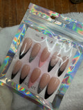 Midnight Blush French Press-On Nails