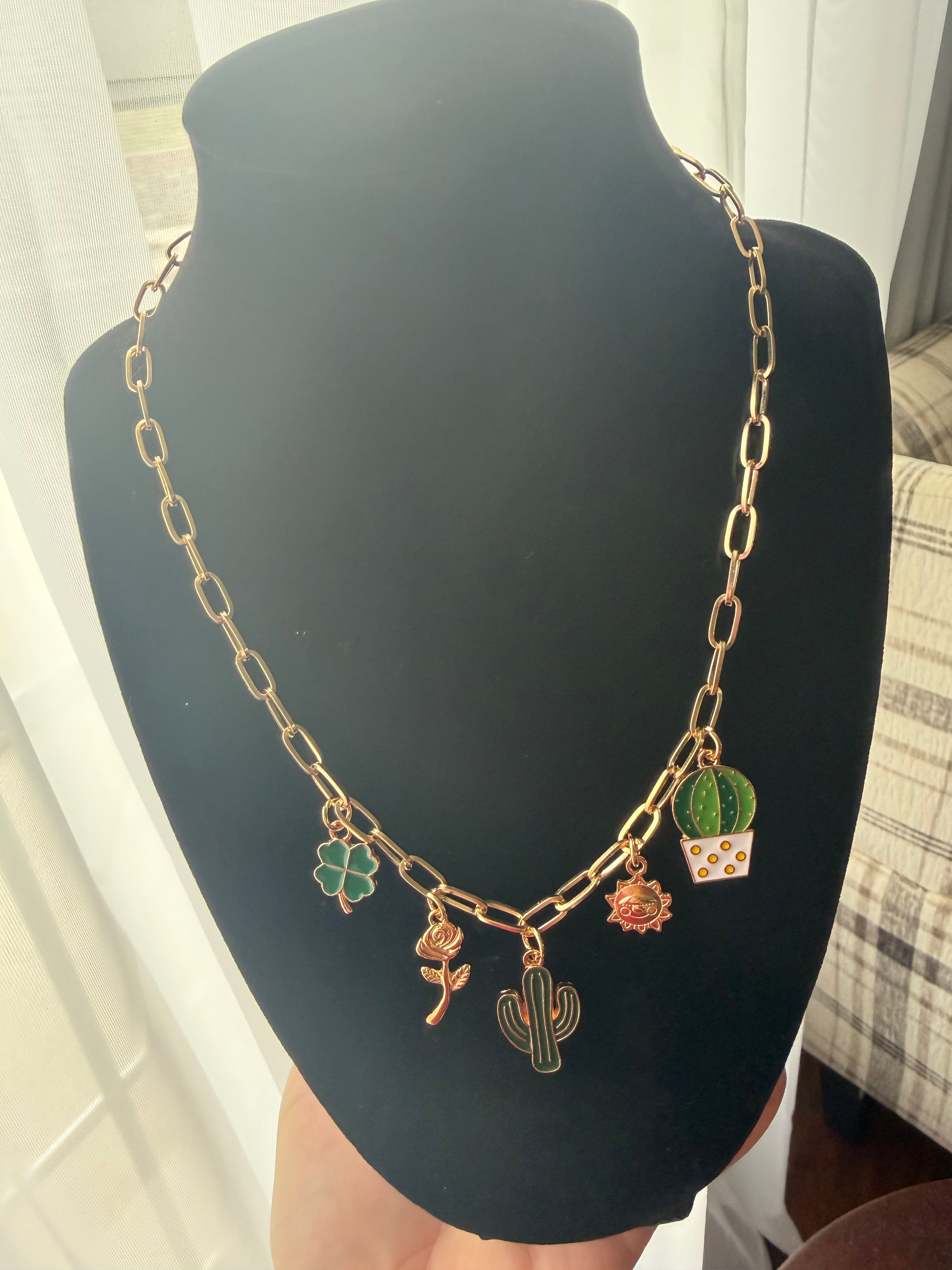 Desert Bloom Charm Necklace
