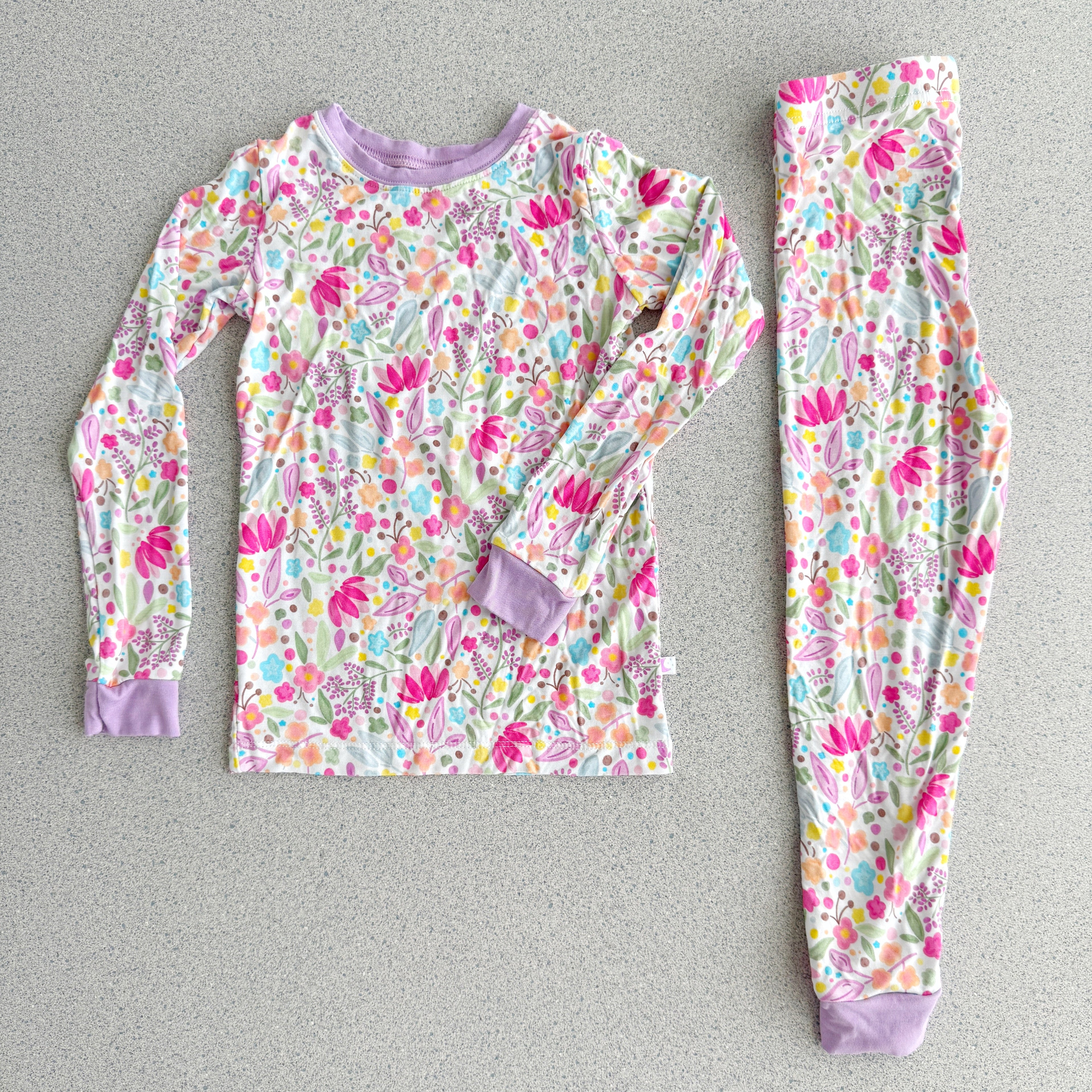 Lilac Petals Bamboo Pajamas