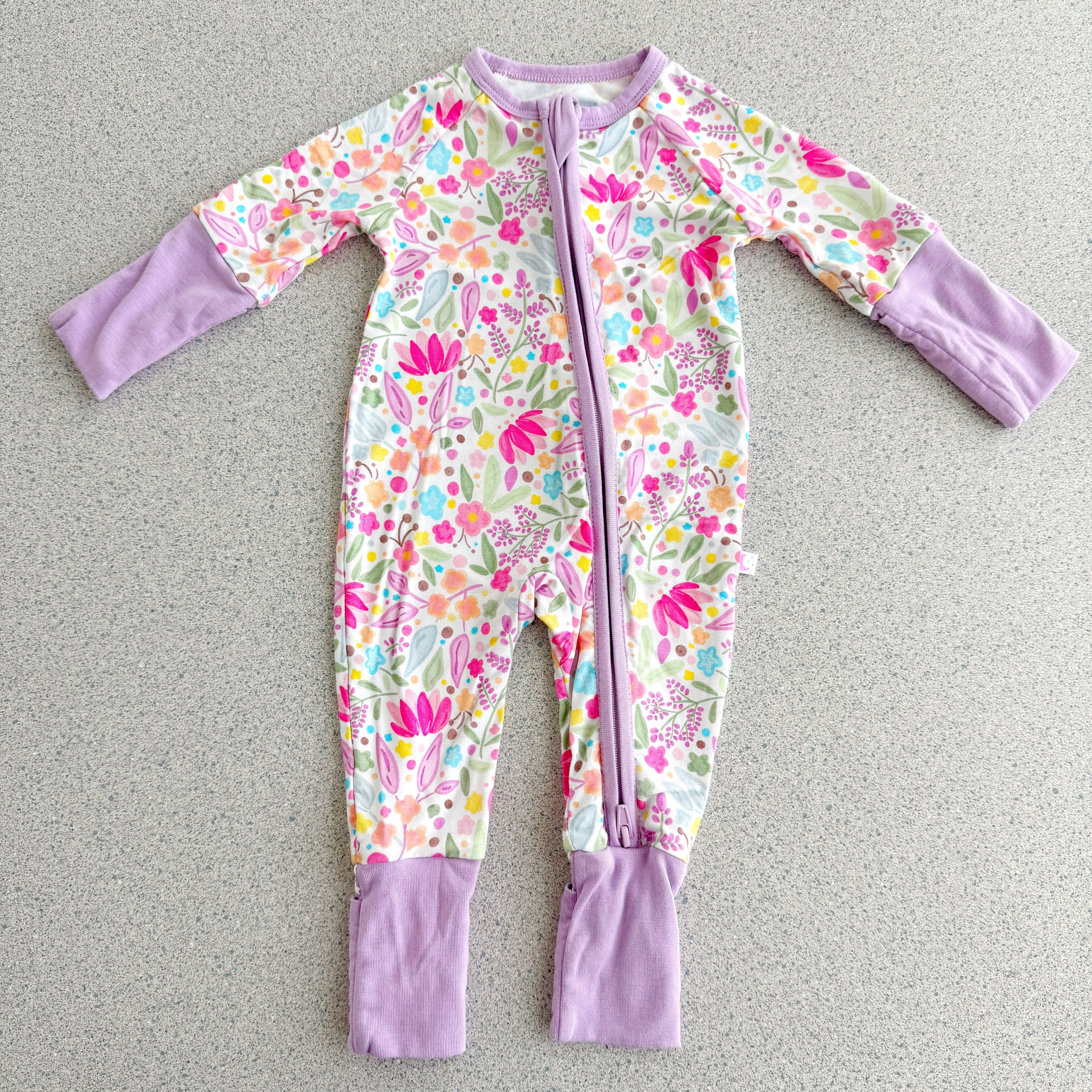 Lilac Petals Bamboo Pajamas