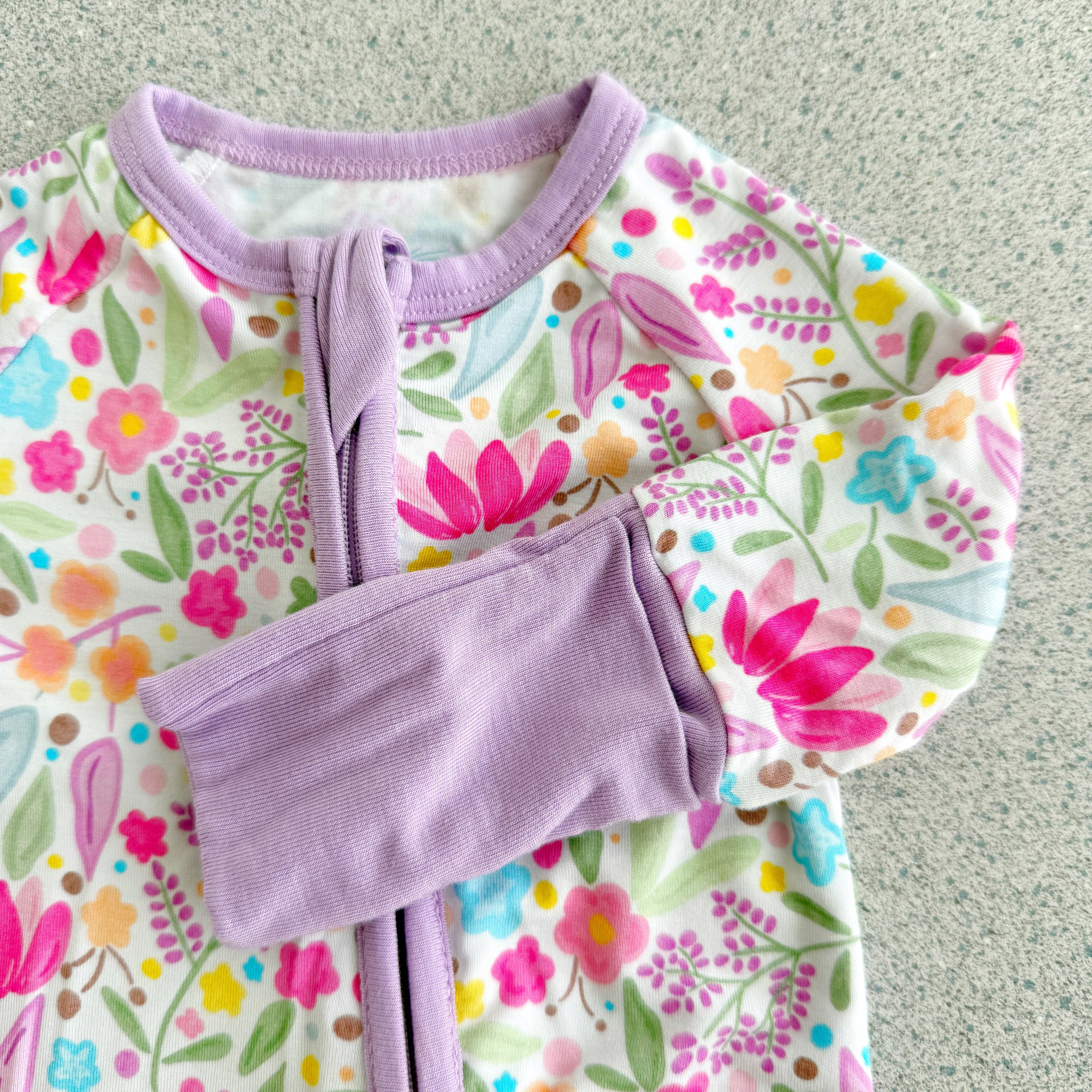 Lilac Petals Bamboo Pajamas