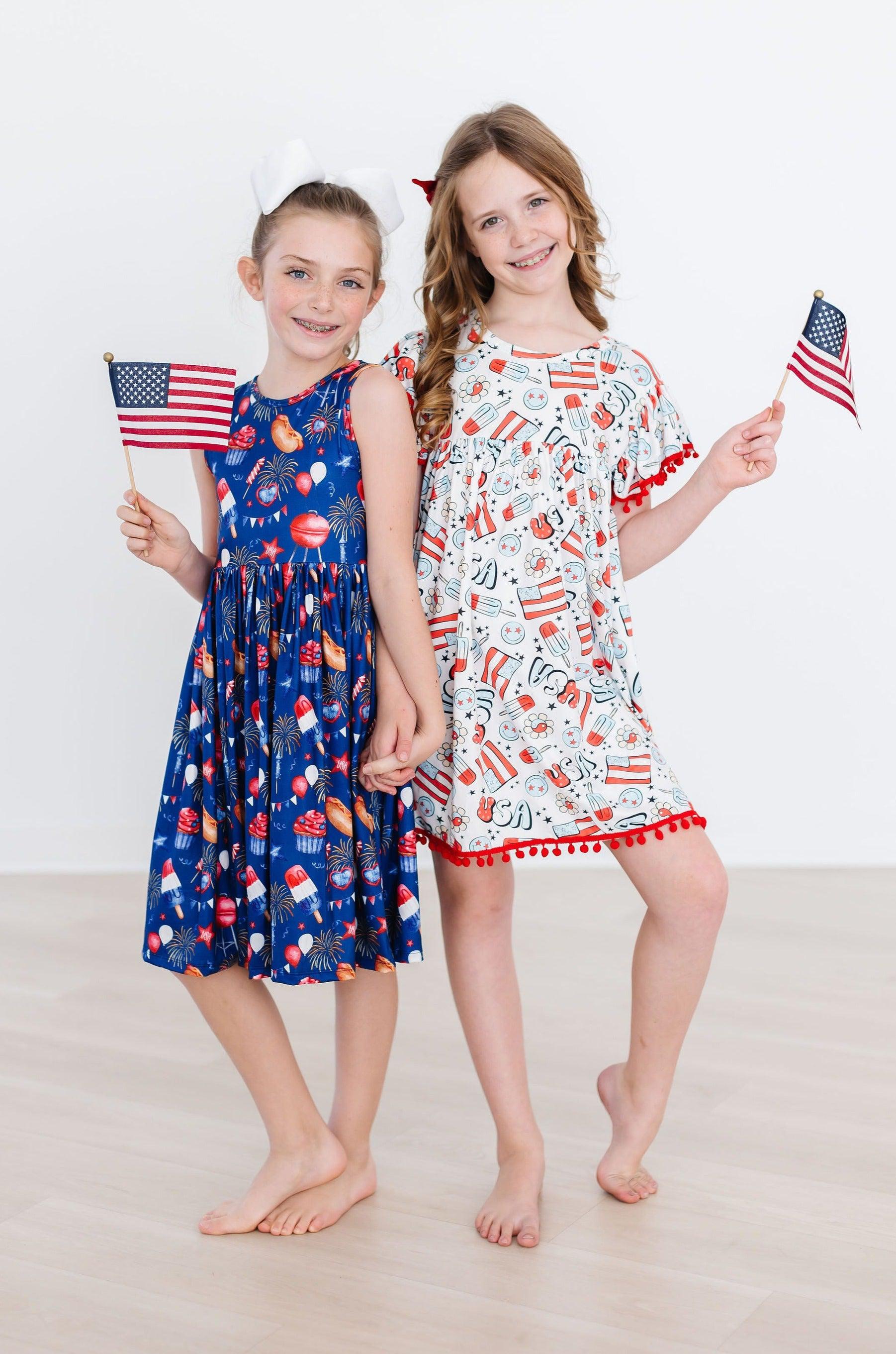 SALE You Look Like the 4th of July Tank Twirl Dress